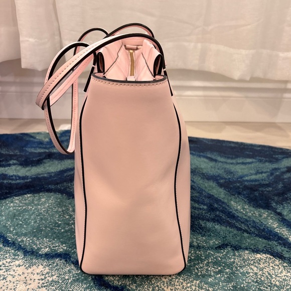 Baby Pink Large Leather Purse with Bow - Kate Spade - Picture 3 of 8